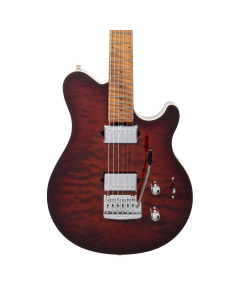 Ernie Ball Music Man Axis Super Sport - Oxblood Quilt