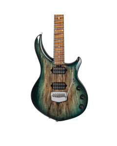 Ernie Ball Music Man Majesty Spalted Maple Top - Teal Burst