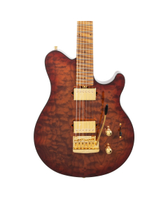 Ernie Ball Music Man Axis Super Sport - Roasted Amber Quilt