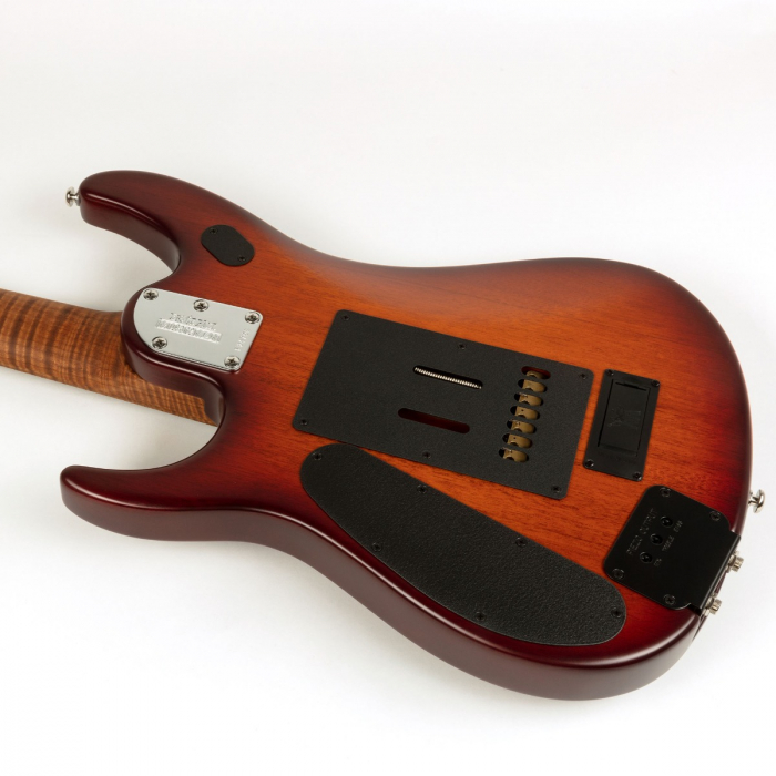 Shop Ernie Ball Music Man - Ernie Ball Music Man John Petrucci Figured Top  - Matte Island Koa Burst