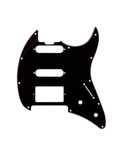 Pickguard for Cutlass Guitar with Humbucker, Single, Single pickups-Black