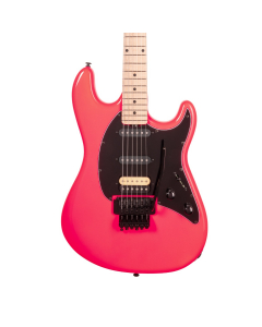 Ernie Ball Music Man Cutlass RS HSS - Neon Pink with Locking Tremolo