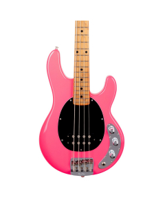 Ernie Ball Music Man Short Scale StingRay Bass - Neon Pink