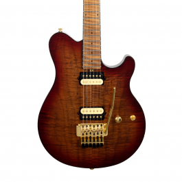 美品　Axis EX トランスゴールド　MUSIC MAN ERNIE BALL Ernie Ball Music Man Axis EX Transluscent Gold | The Music Zoo